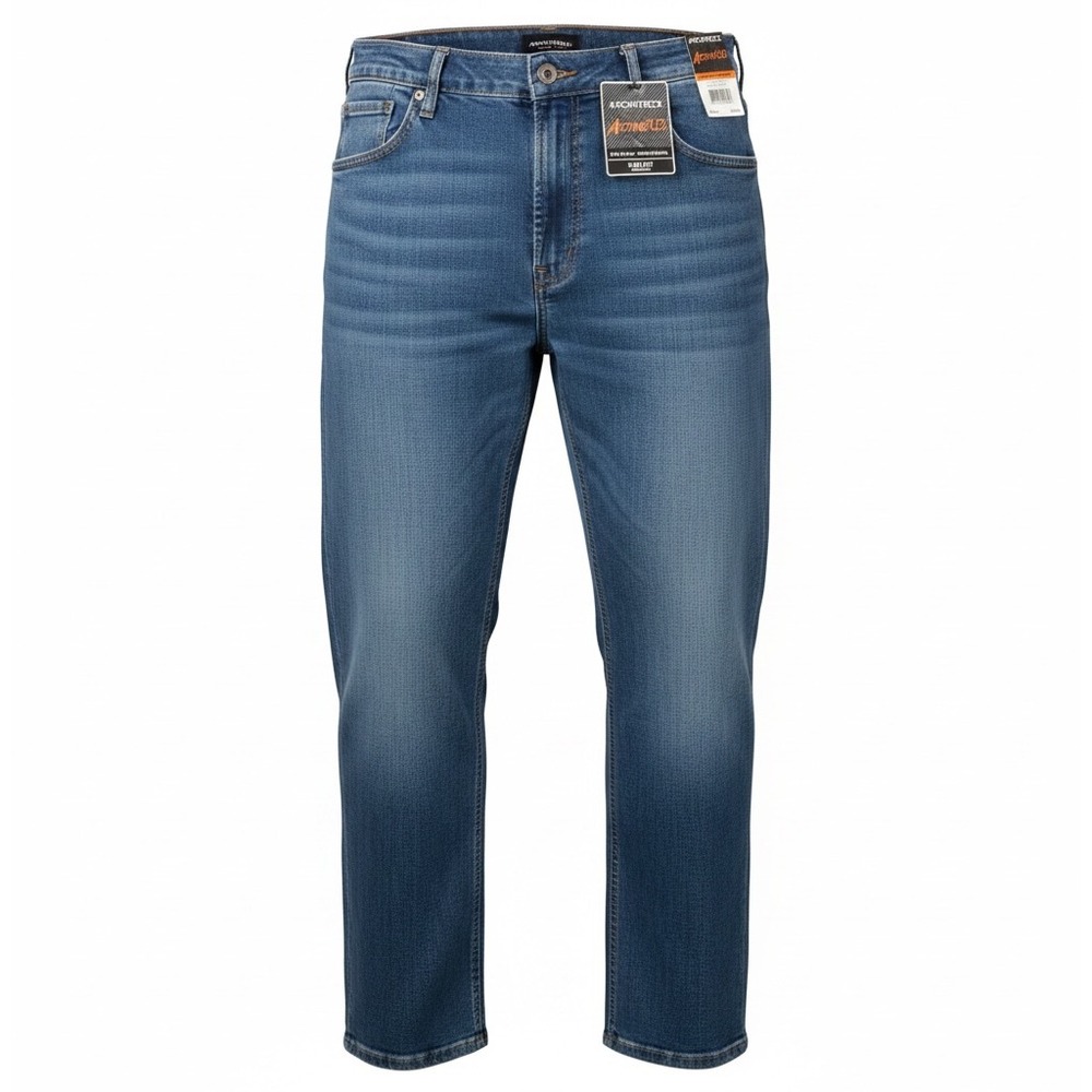 Architect ActiveFlex Slim Stretch Jeans 42x30 Tapered Leg Medium Stone Blue NWT